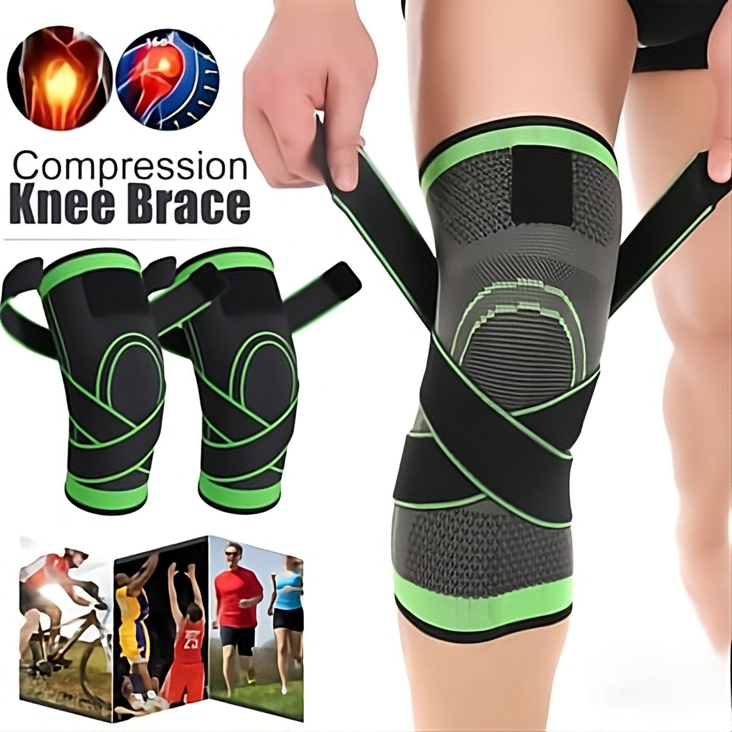 Size Adjustable Warm Knee Pad - Pain Relief Pads - Miraaj