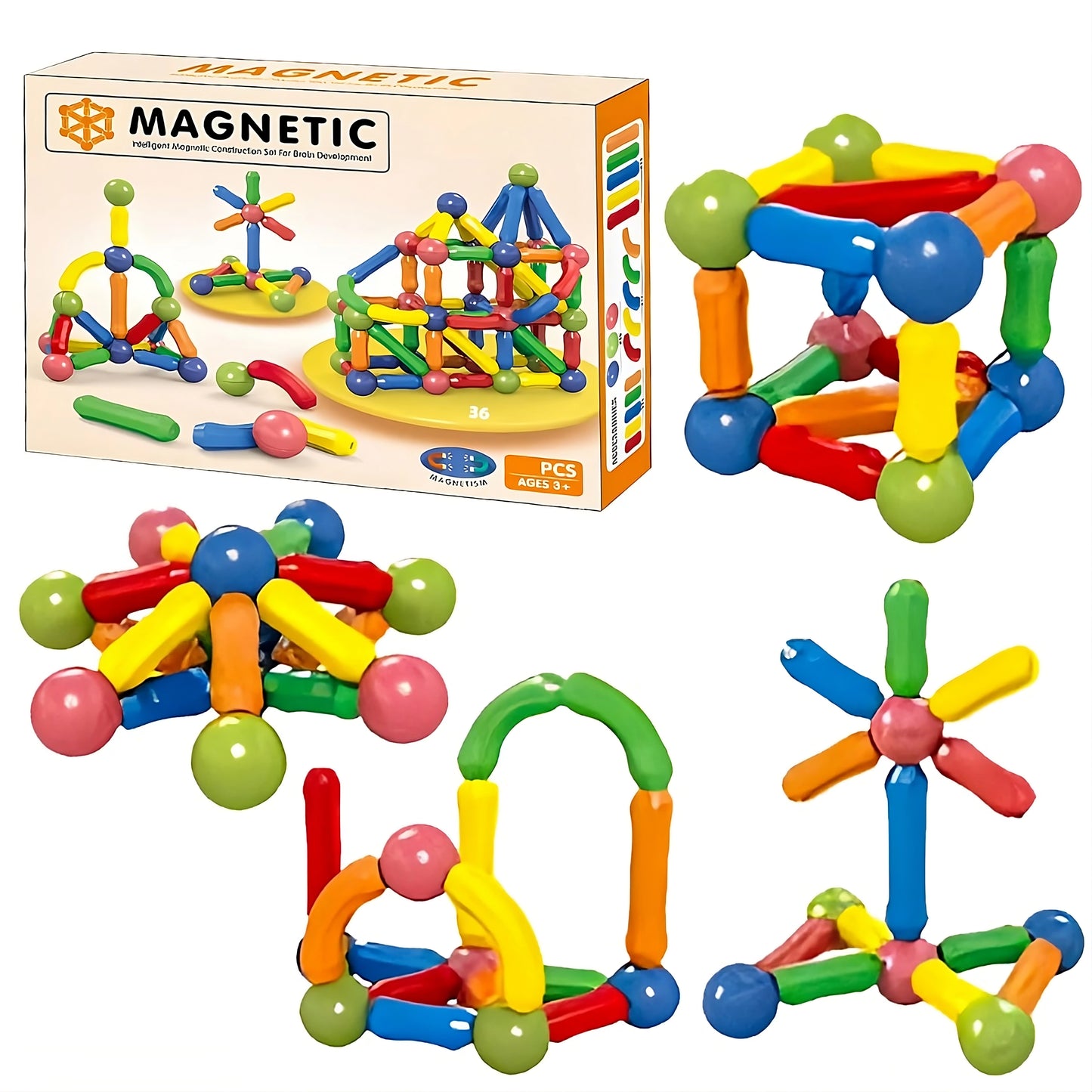 Magnetic Building Block Toy Set For Kids - Miraaj