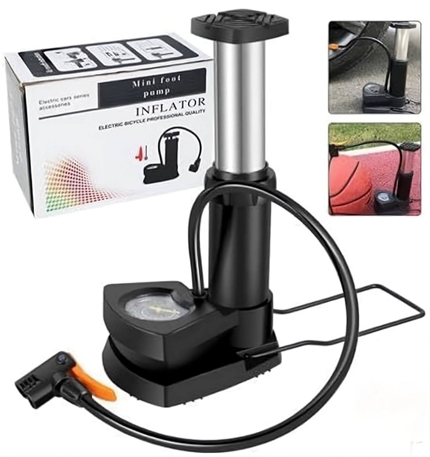 Foot Air Pump with Gauge - Miraaj